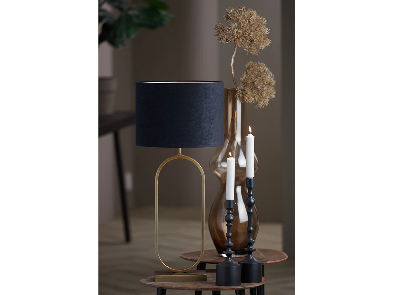 Pied de lampe JAMIRI - 20x10x45cm - Doré