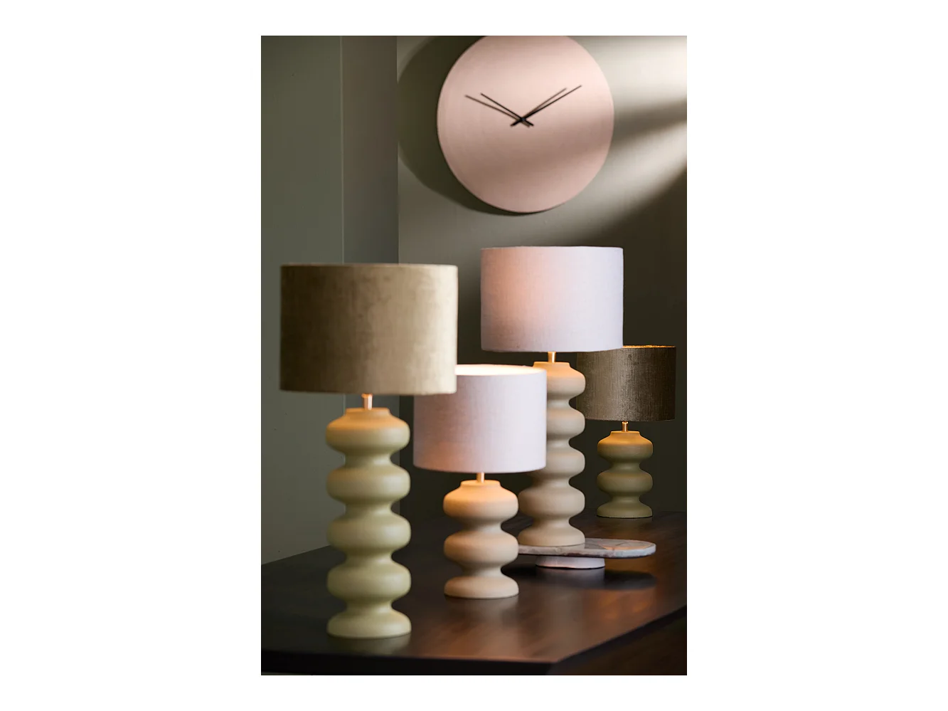 Pied de lampe SOROCA - Ø15x24cm - Vert