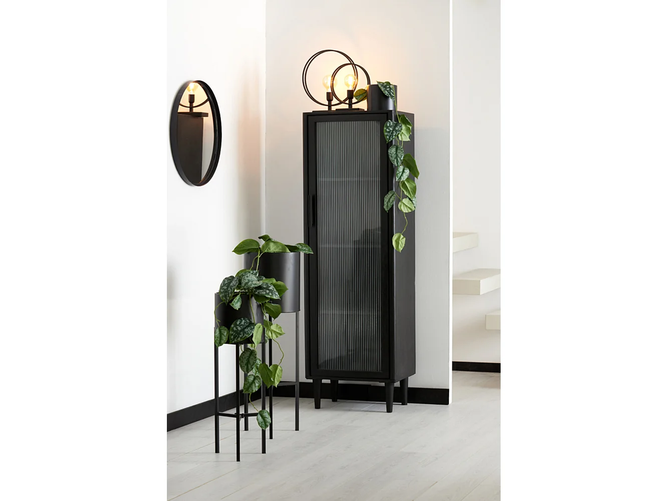 Tafellamp RUDRA - 25x10x30cm - Zwart