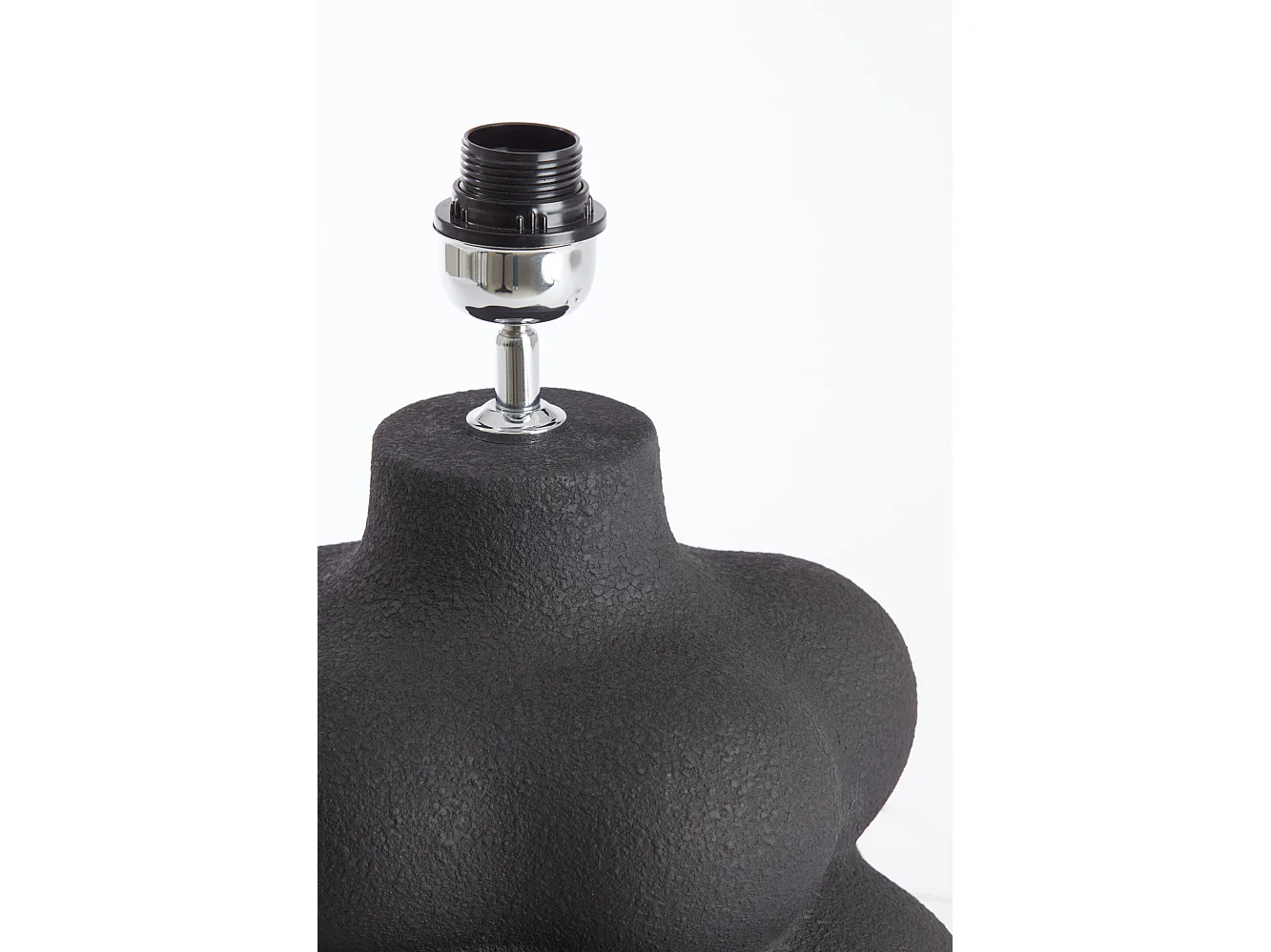 Lampensockel CARILO - Ø30,5x38cm - Schwarz