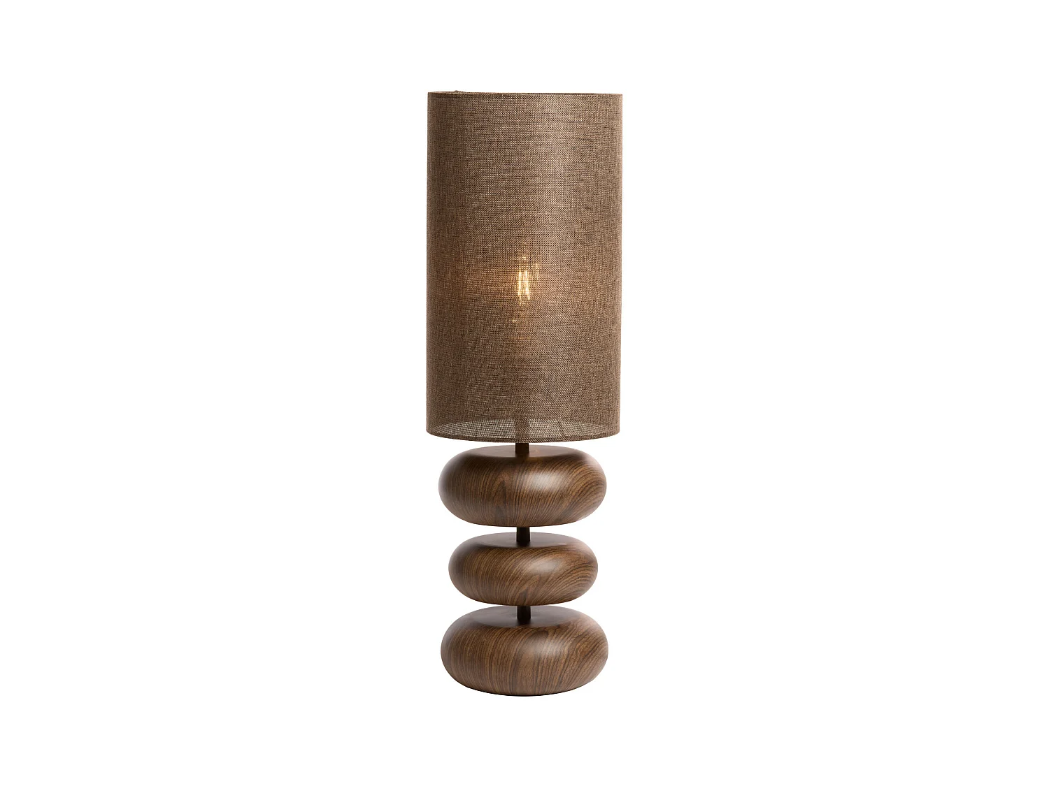 Lampe de table DANIALO - Ø22x67,5cm - Marron