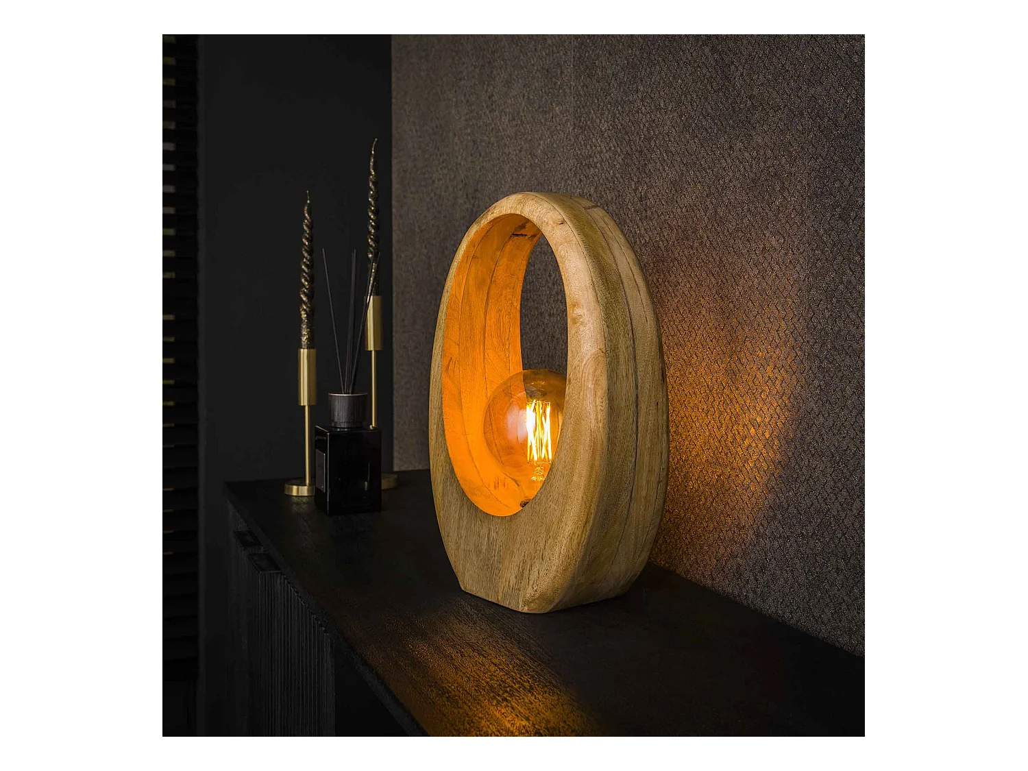 Lampe de table Arch Wood 1L - L