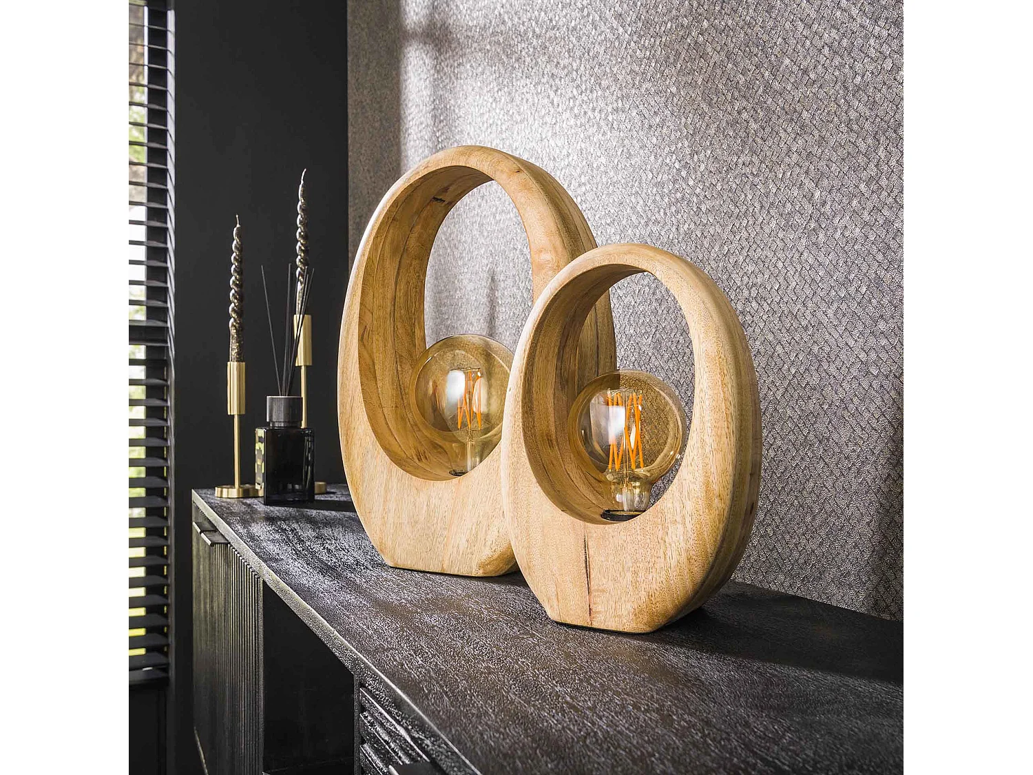 Lampe de table Arch Wood 1L - L