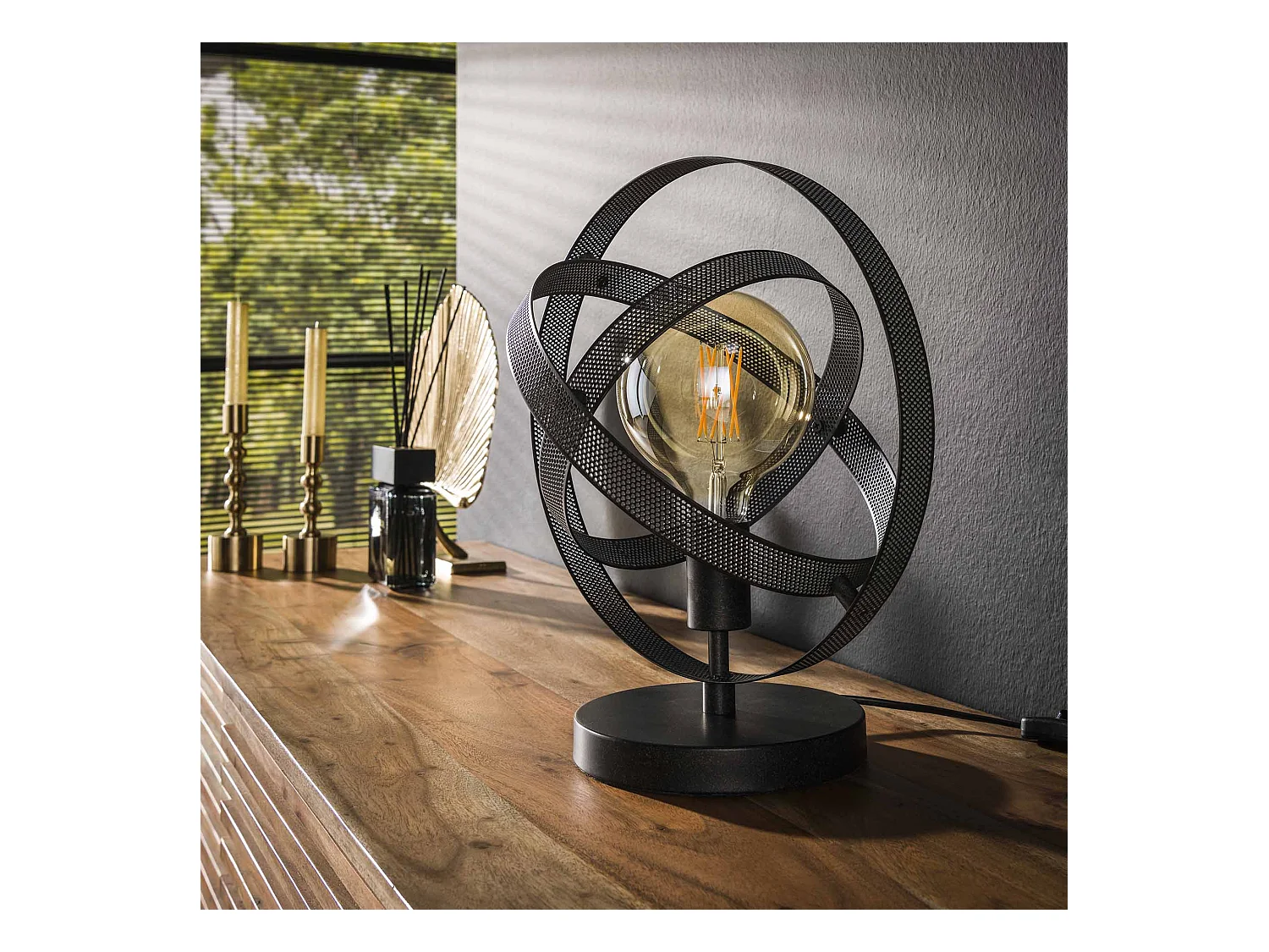 Tafellamp Cosmos Mesh - Artic Zwart