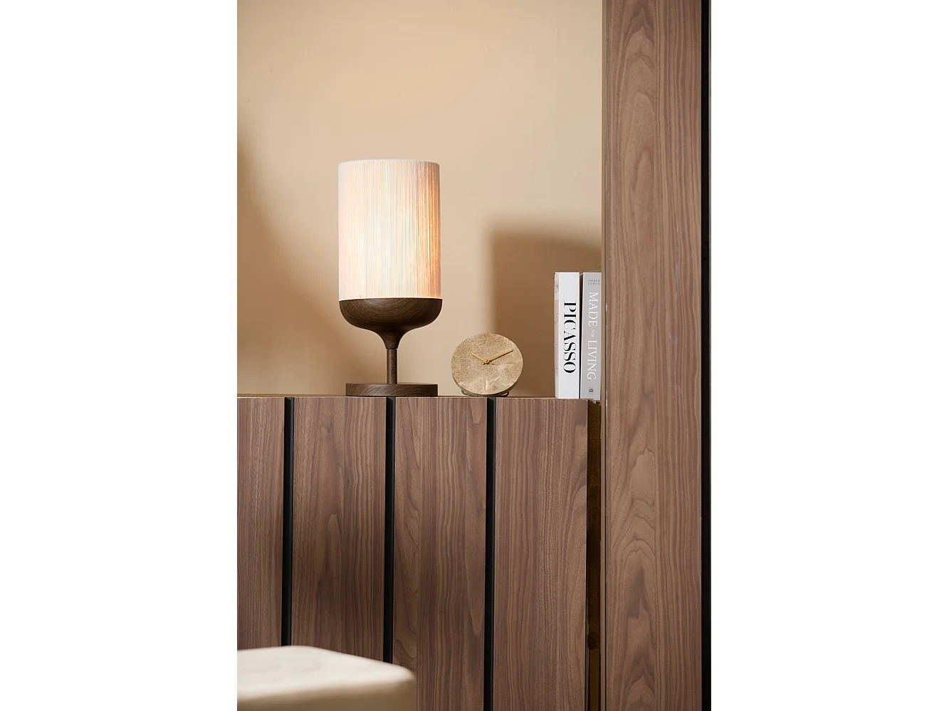 Tischlampe DANIA - Ø22,5x50cm - Braun