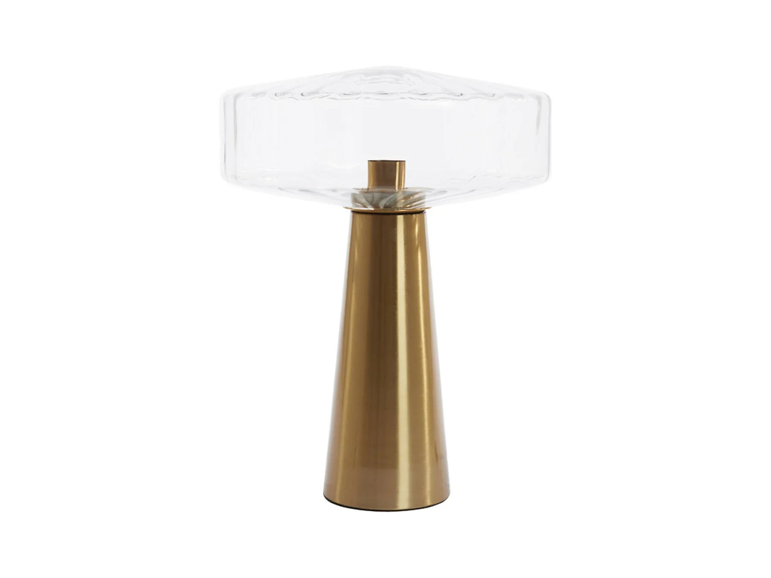 Lampe de table PLEAT - Ø40x53cm - Transparent