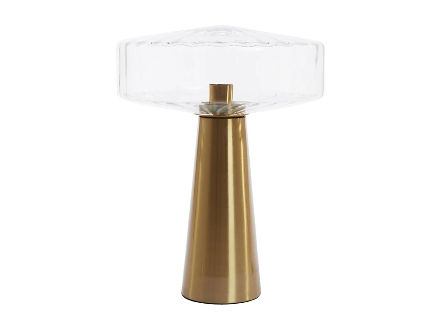 Lampe de table PLEAT - Ø40x53cm - Transparent