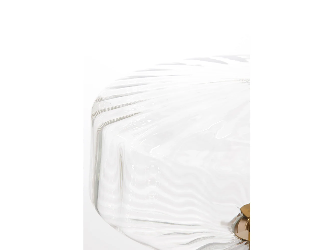 Lampe de table PLEAT - Ø40x53cm - Transparent