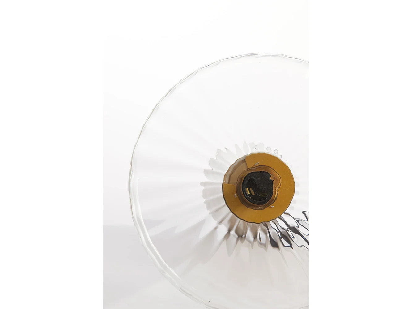 Lampe de table PLEAT - Ø40x53cm - Transparent