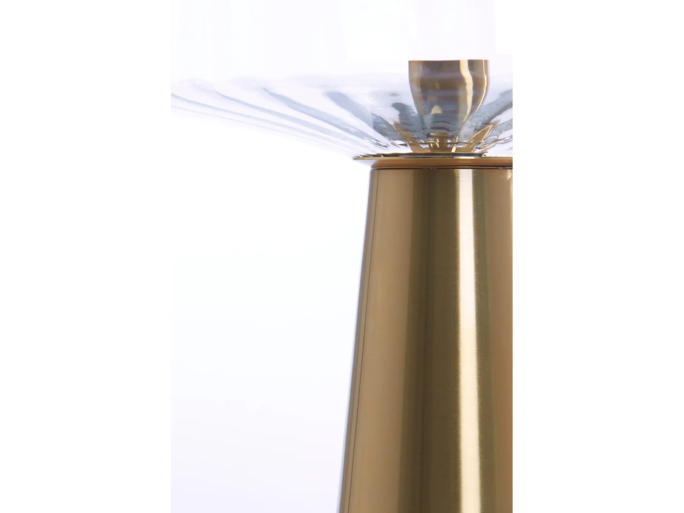 Lampe de table PLEAT - Ø40x53cm - Transparent