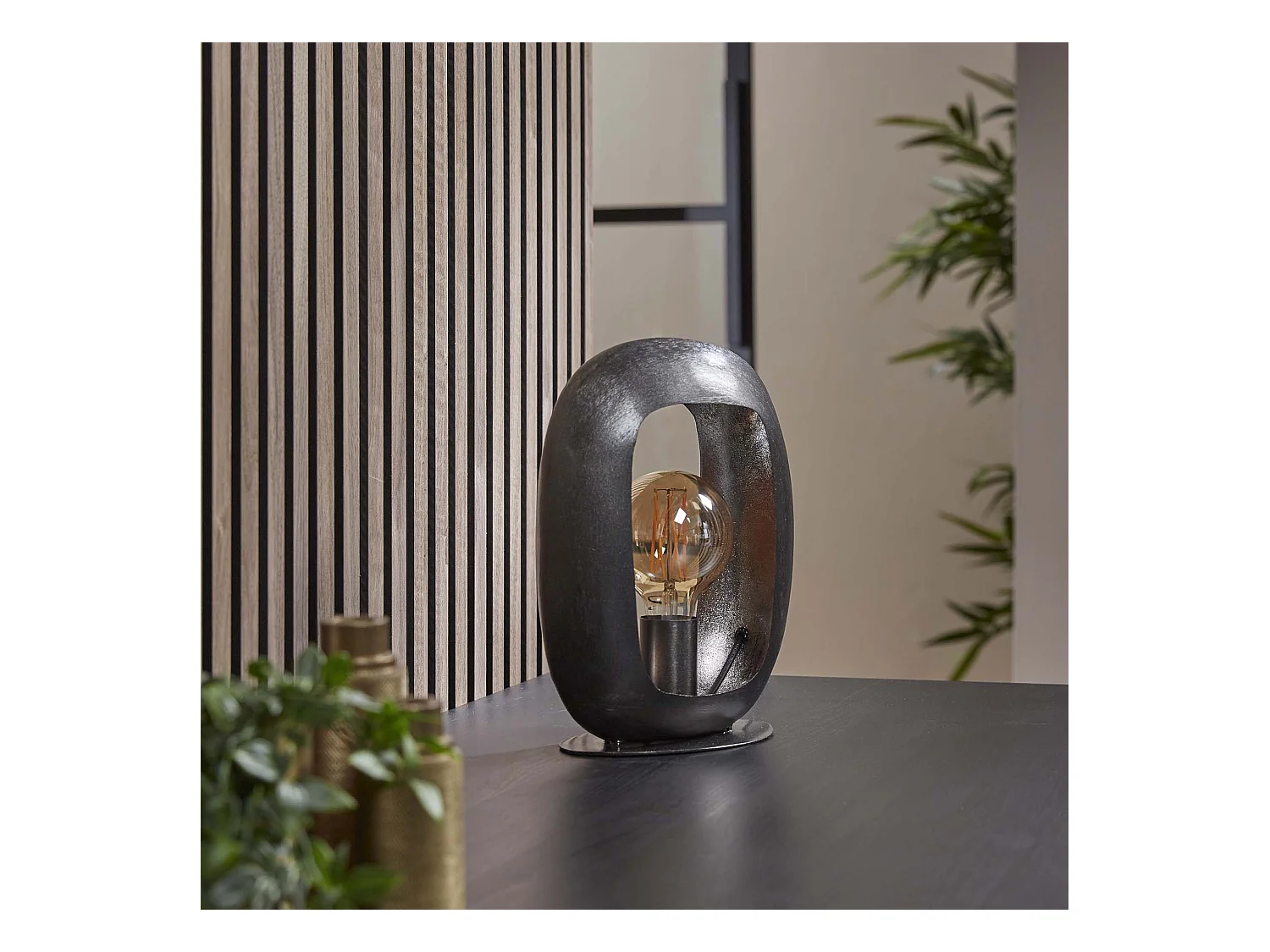 Lampe de table Arch - Nickel noir