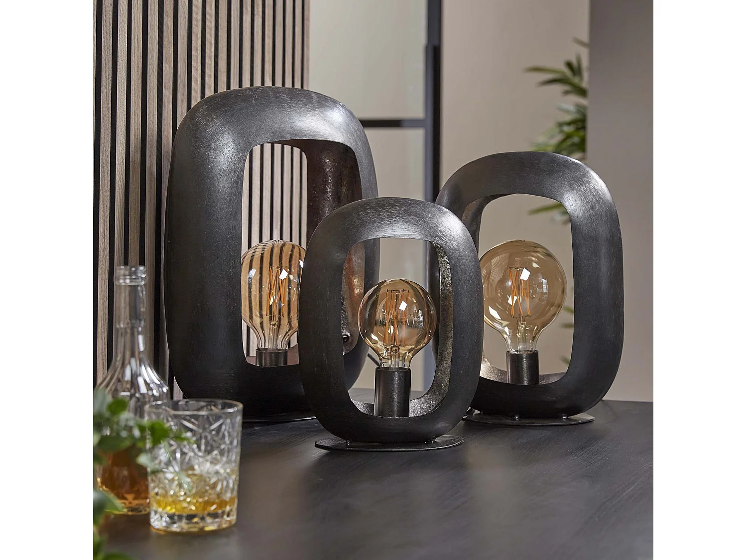 Tafellamp Arch - Zwart nikkel