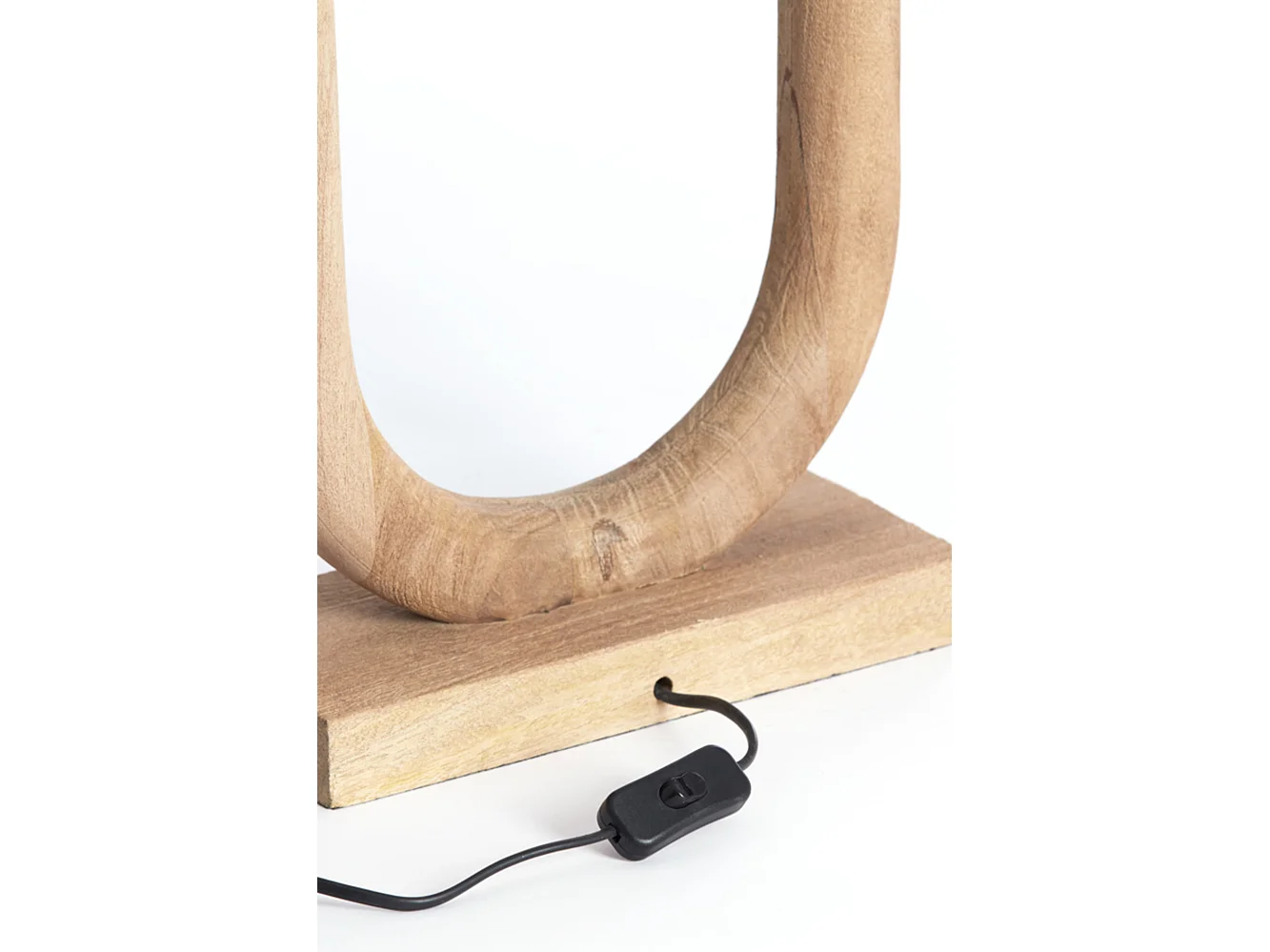 Pied de lampe PACECO - 30x12x59cm - Marron