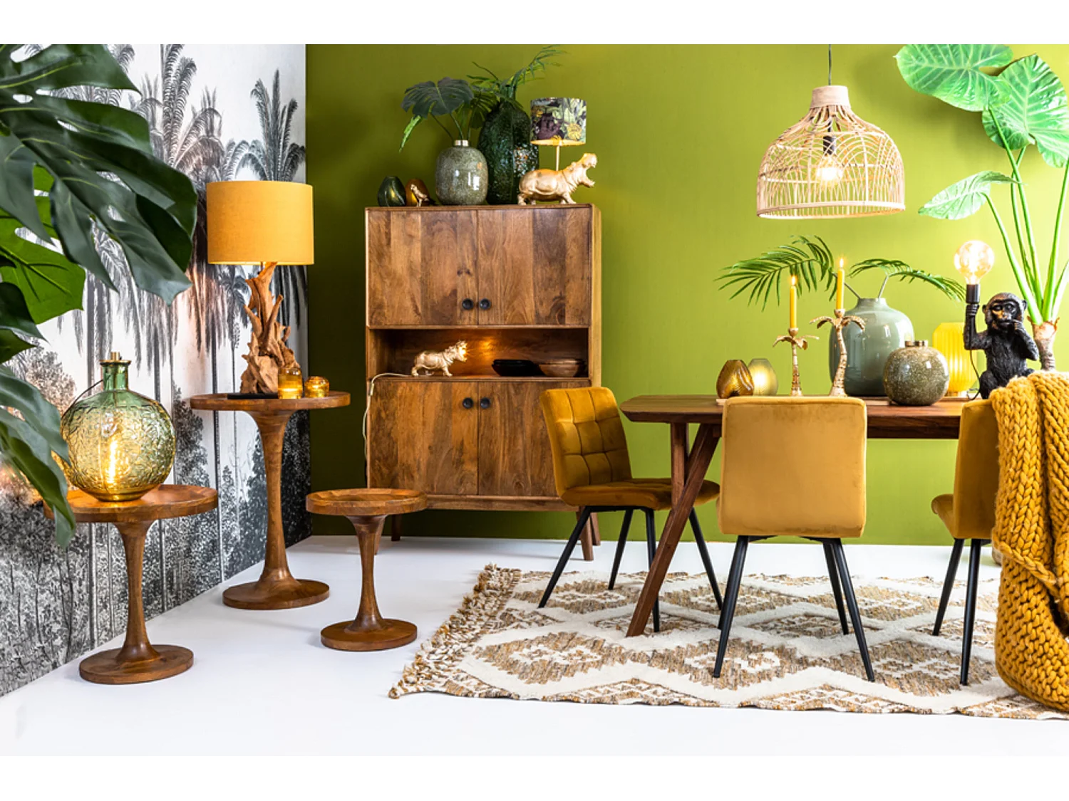 Pied de lampe ARBANASI - Ø30x63cm - Marron