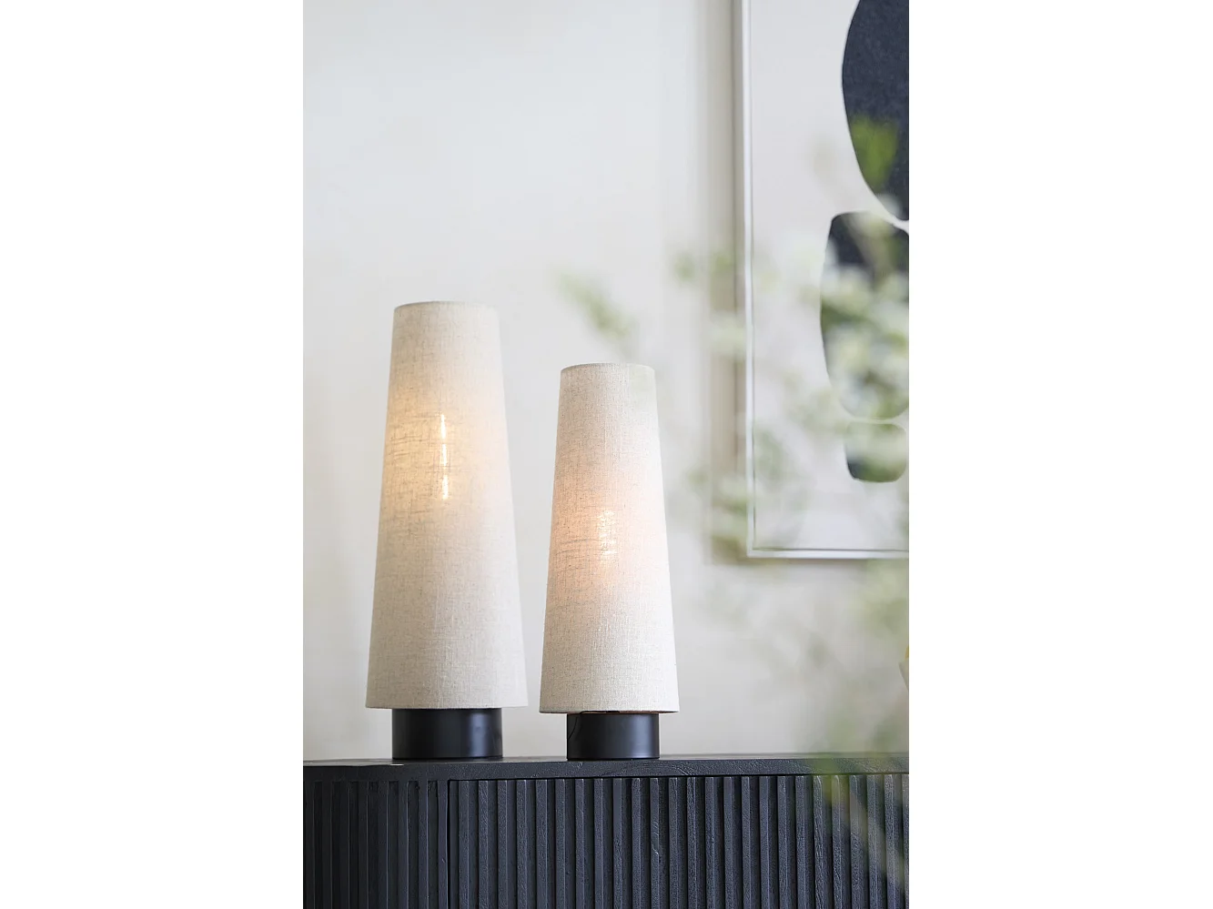 Tischlampe HOWIE - Ø19x52,5cm - Braun