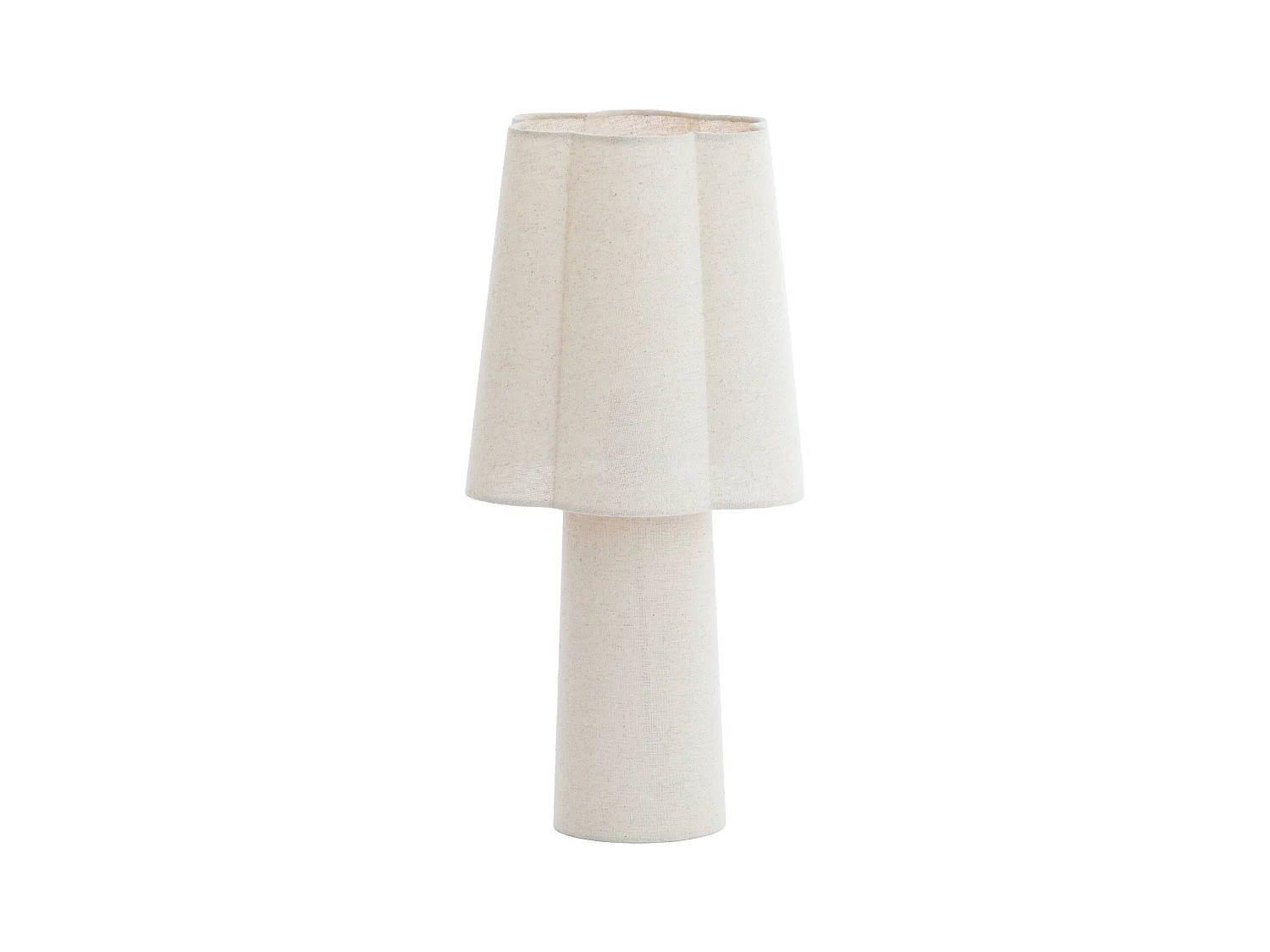 Lampe de table MUSABY - Ø25x50cm - Blanc