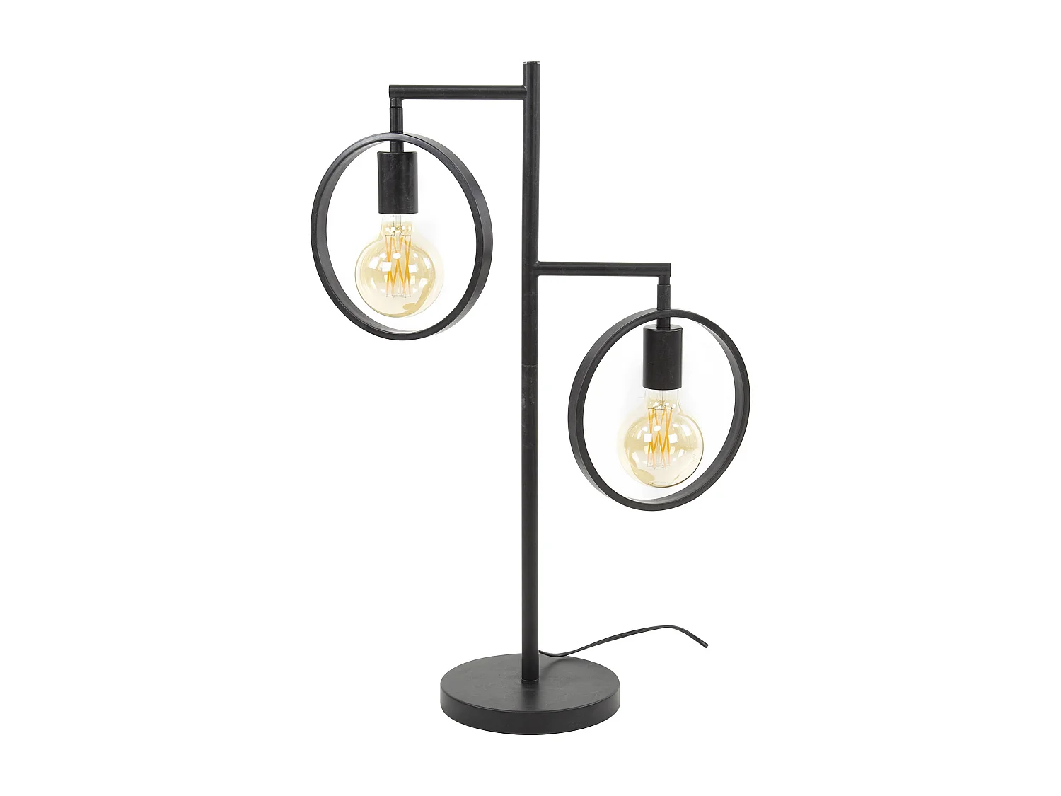 Tafellamp 2L Ring - Donkergrijs