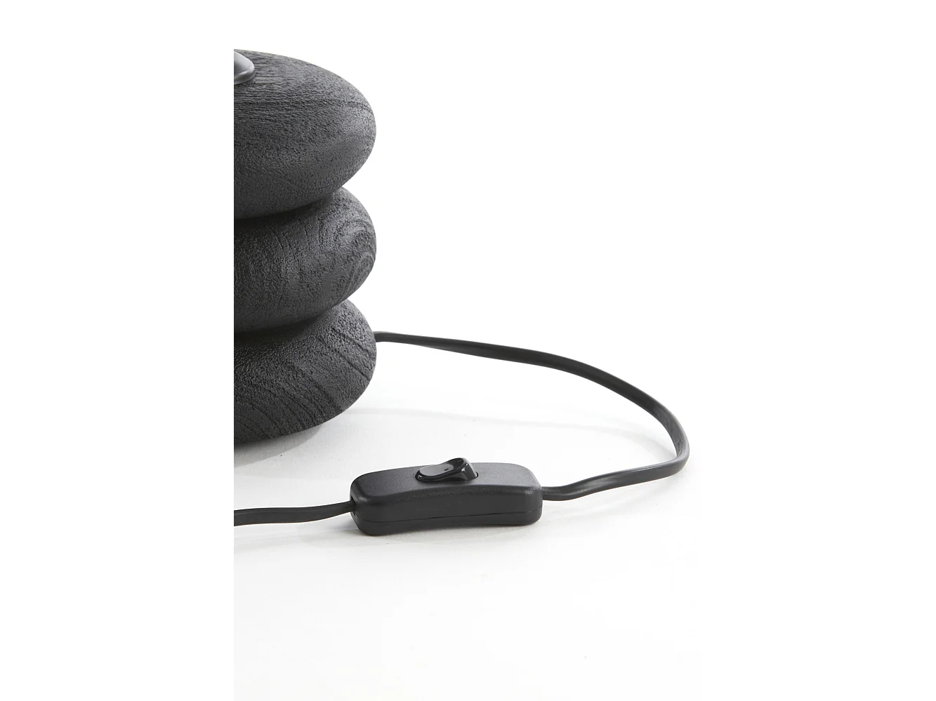 Pied de lampe BUDONGO - Ø12x12cm - Noir