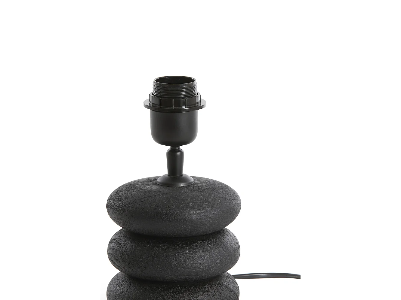 Base de lámpara BUDONGO - Ø12x12cm - Negro