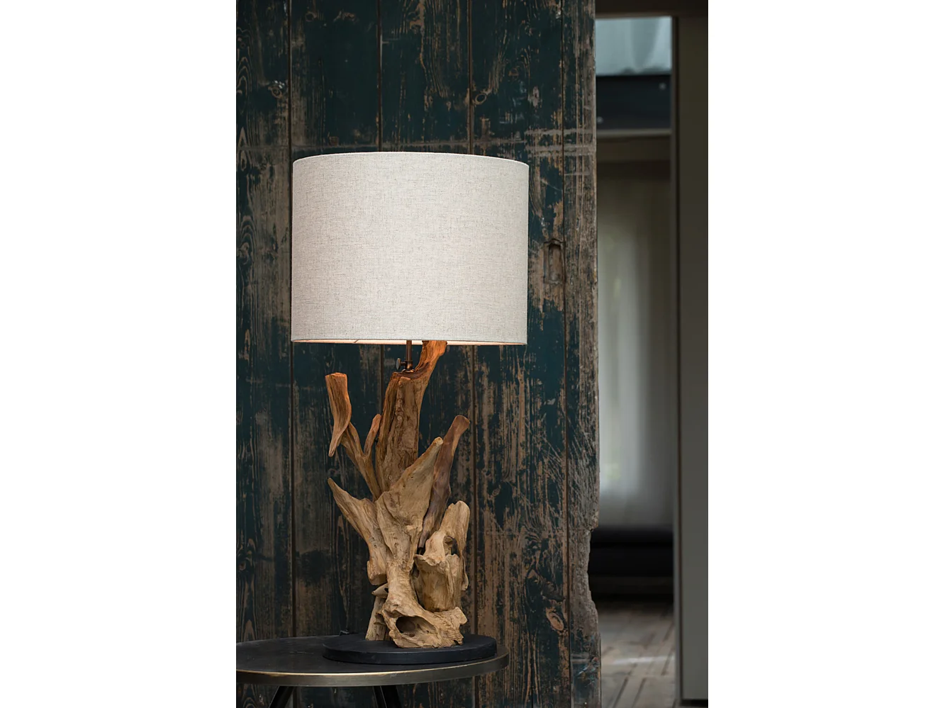 Pied de lampe IKAL - Ø25x50cm - Marron