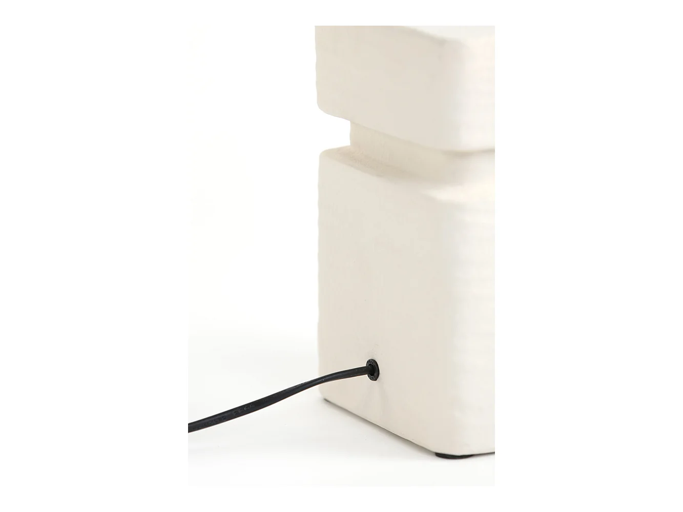 Pied de lampe AMTA - Ø16x32cm - Blanc