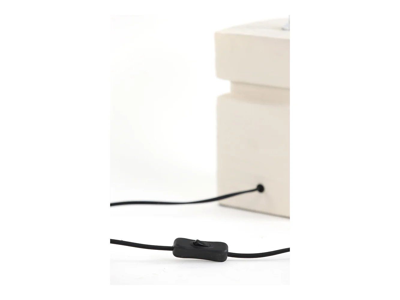 Pied de lampe AMTA - Ø16x32cm - Blanc