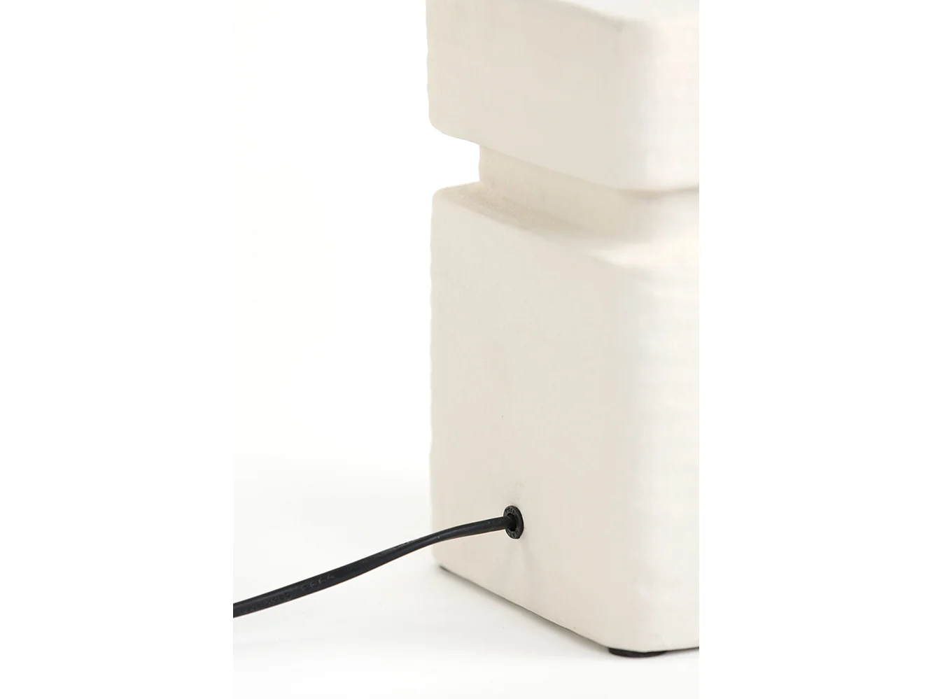 Pied de lampe AMTA - Ø16x32cm - Blanc