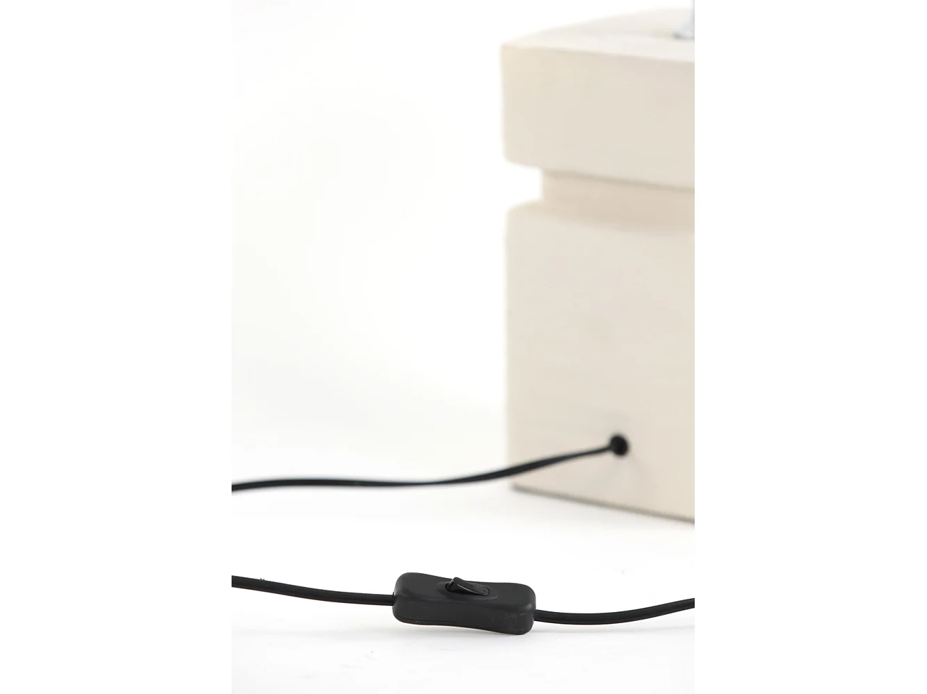 Pied de lampe AMTA - Ø16x32cm - Blanc