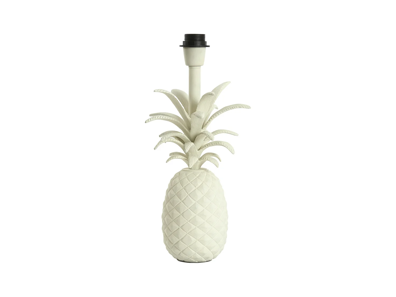 Pied de lampe ANANAS - 20x19x37cm - Blanc