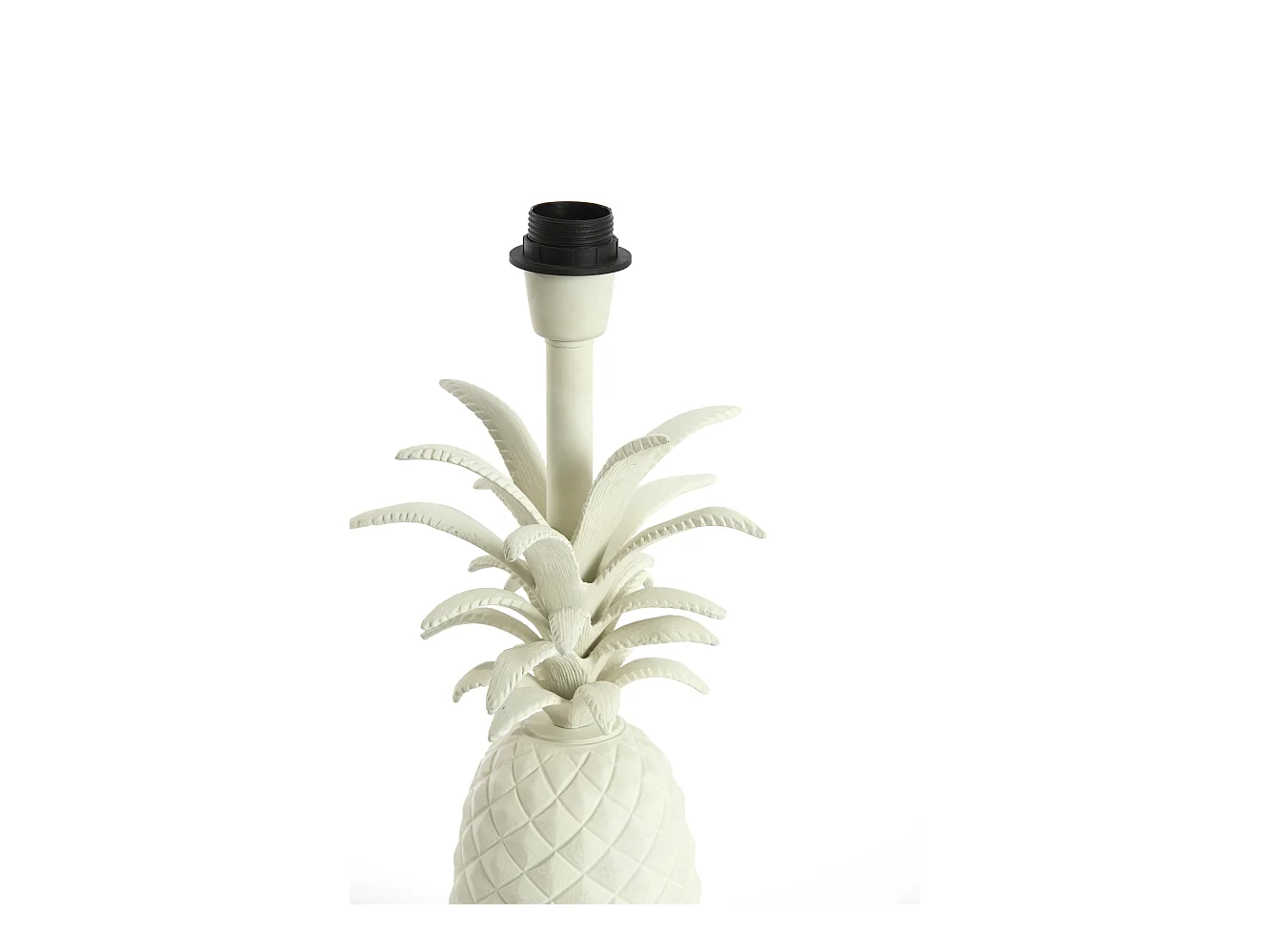 Pied de lampe ANANAS - 20x19x37cm - Blanc
