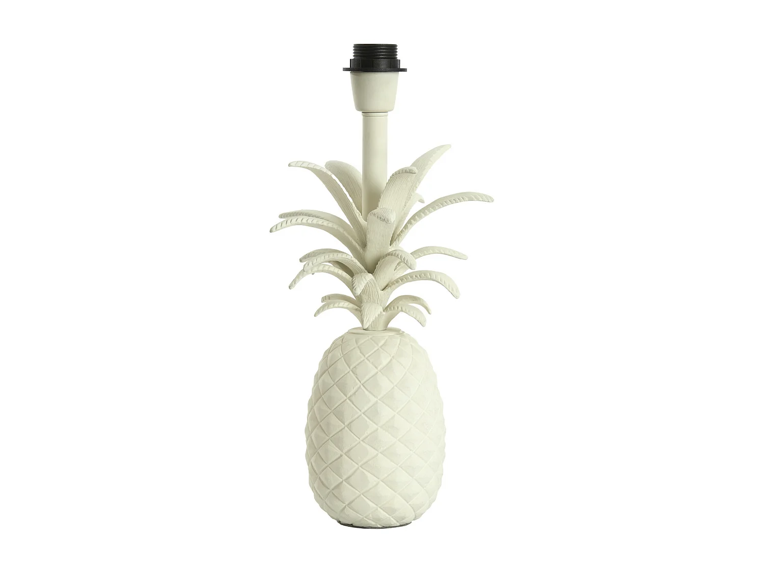 Pied de lampe ANANAS - 20x19x37cm - Blanc