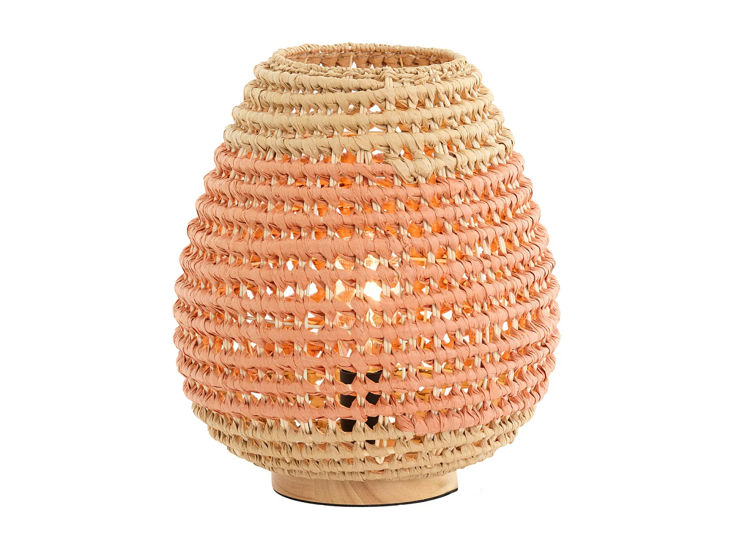 Lampe de table KALIPA - Ø32x34,5cm - Rouge