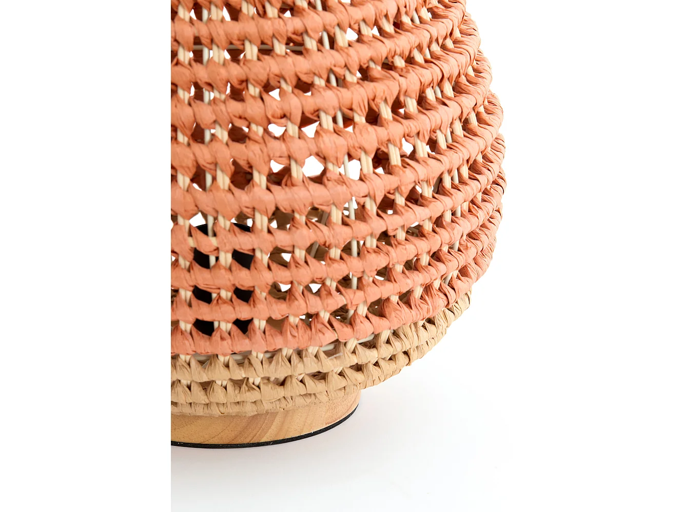 Lampe de table KALIPA - Ø32x34,5cm - Rouge