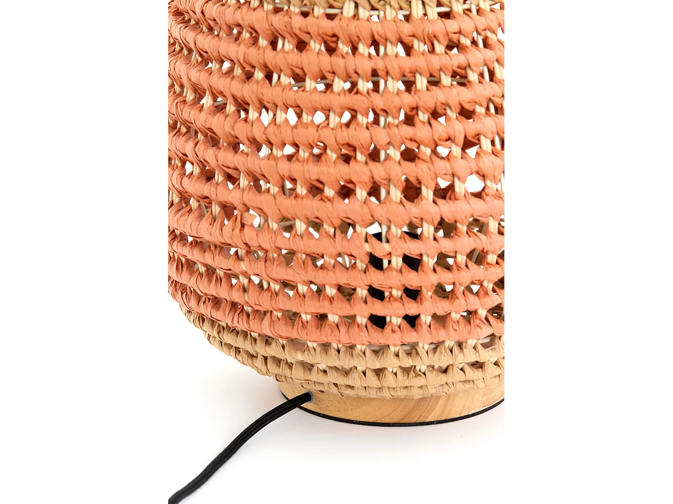 Lampe de table KALIPA - Ø32x34,5cm - Rouge