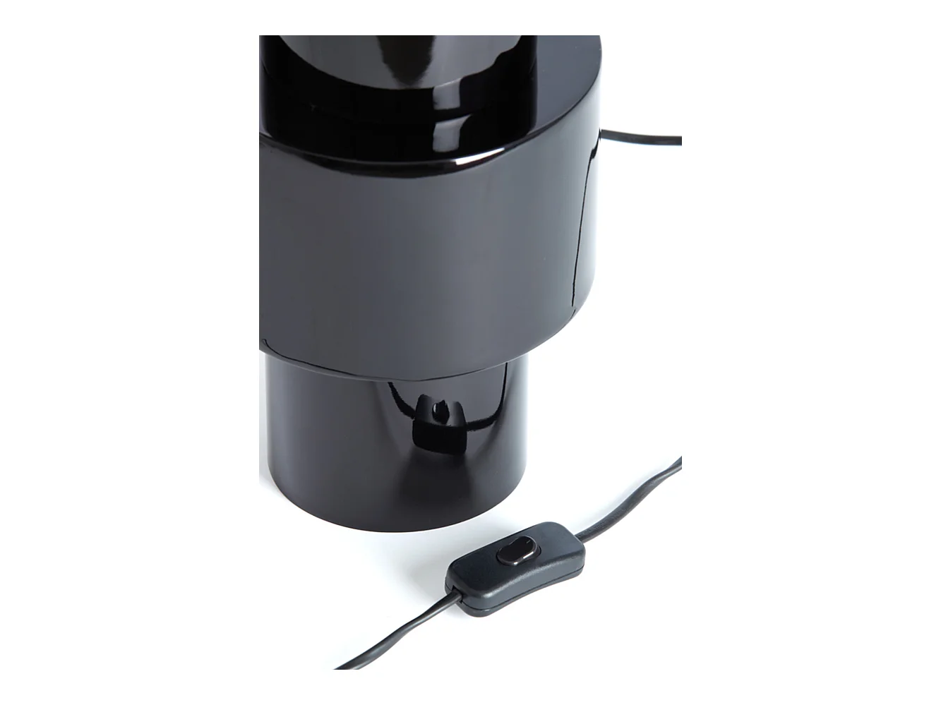 Pied de lampe NINO - Ø18x65cm - Noir