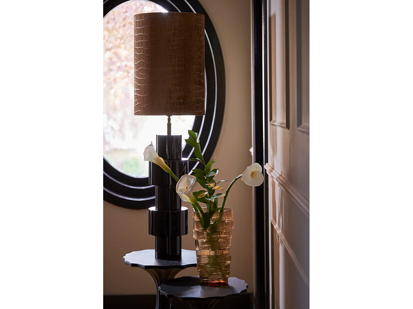 Lampvoet NINO - Ø18x65cm - Zwart