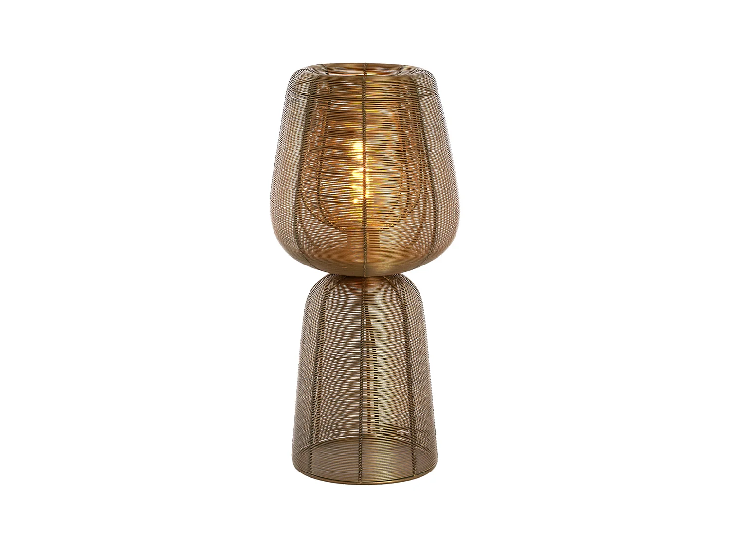 Lampe de table ABOSO - Ø24x54cm - Bronze
