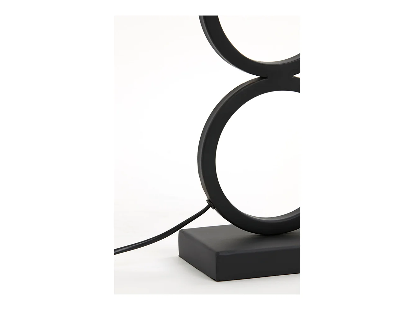 Lampvoet STELIOS - 15x10x51cm - Zwart