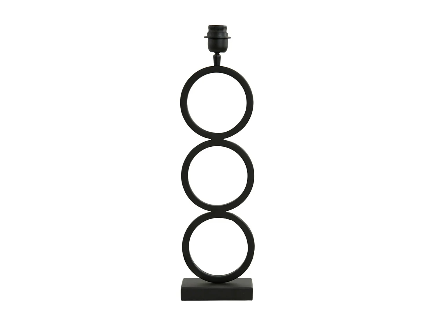 Lampvoet STELIOS - 15x10x51cm - Zwart