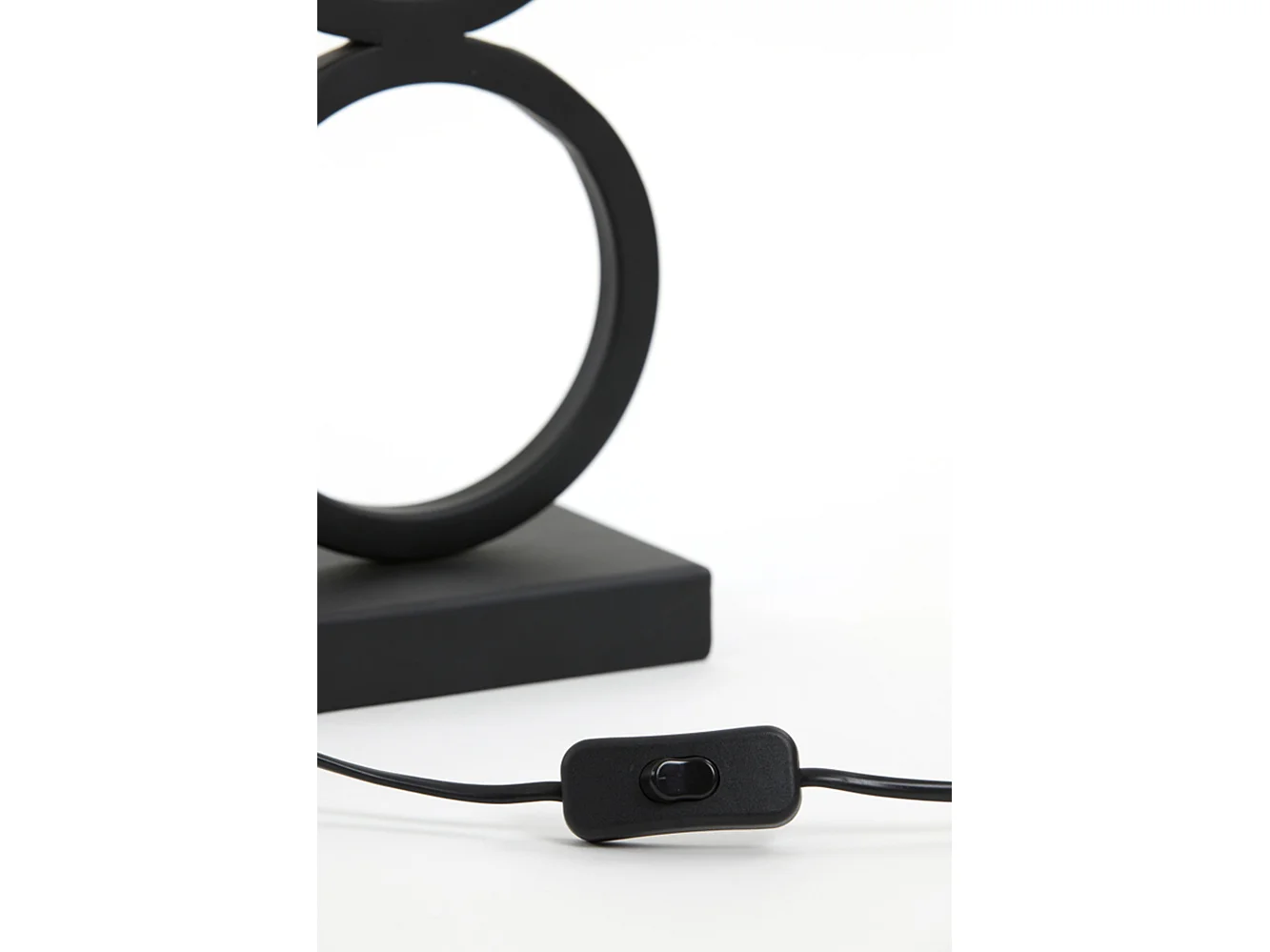 Lampvoet STELIOS - 15x10x51cm - Zwart