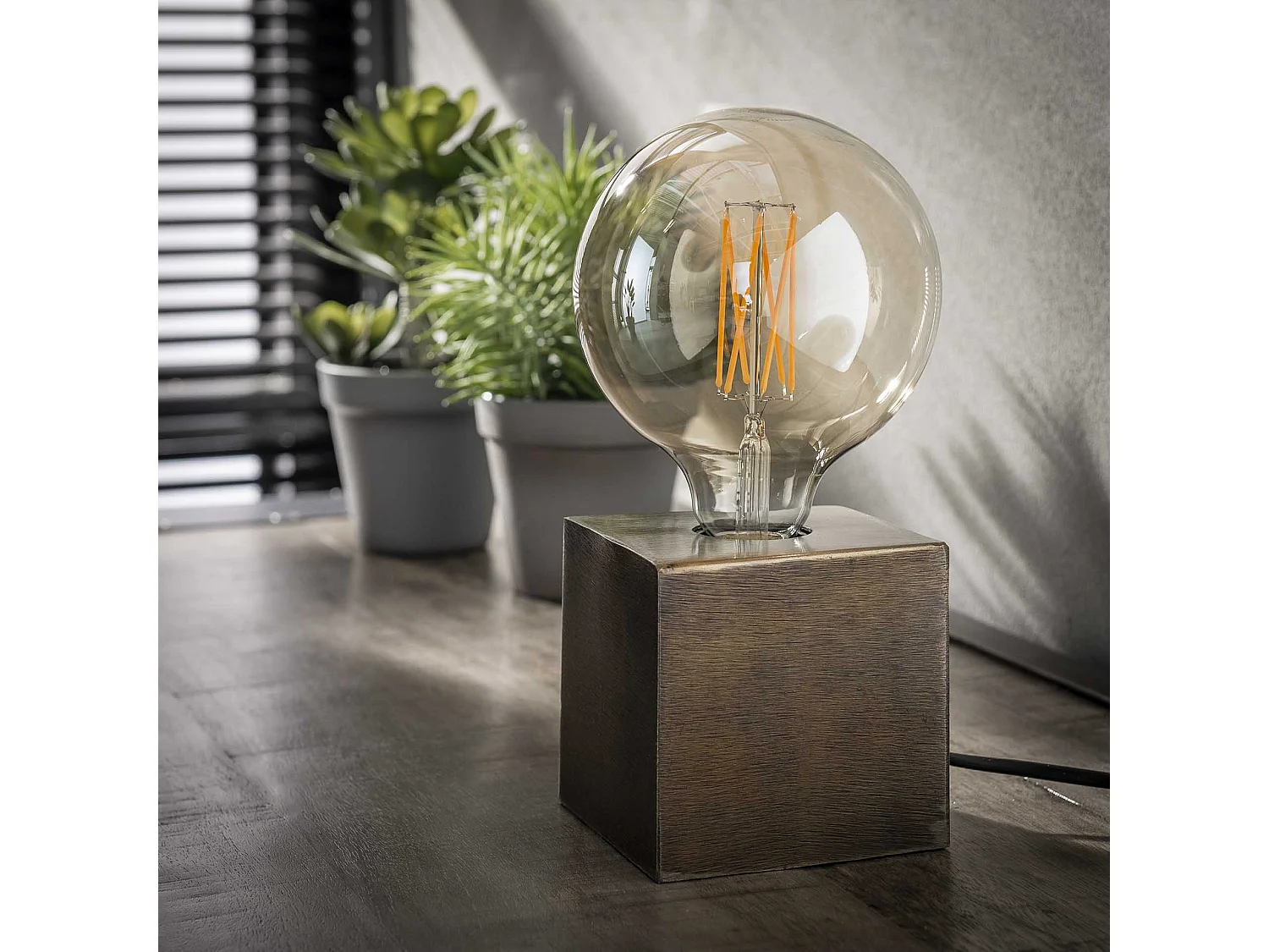 Lampe de table Block - Lampe industrielle