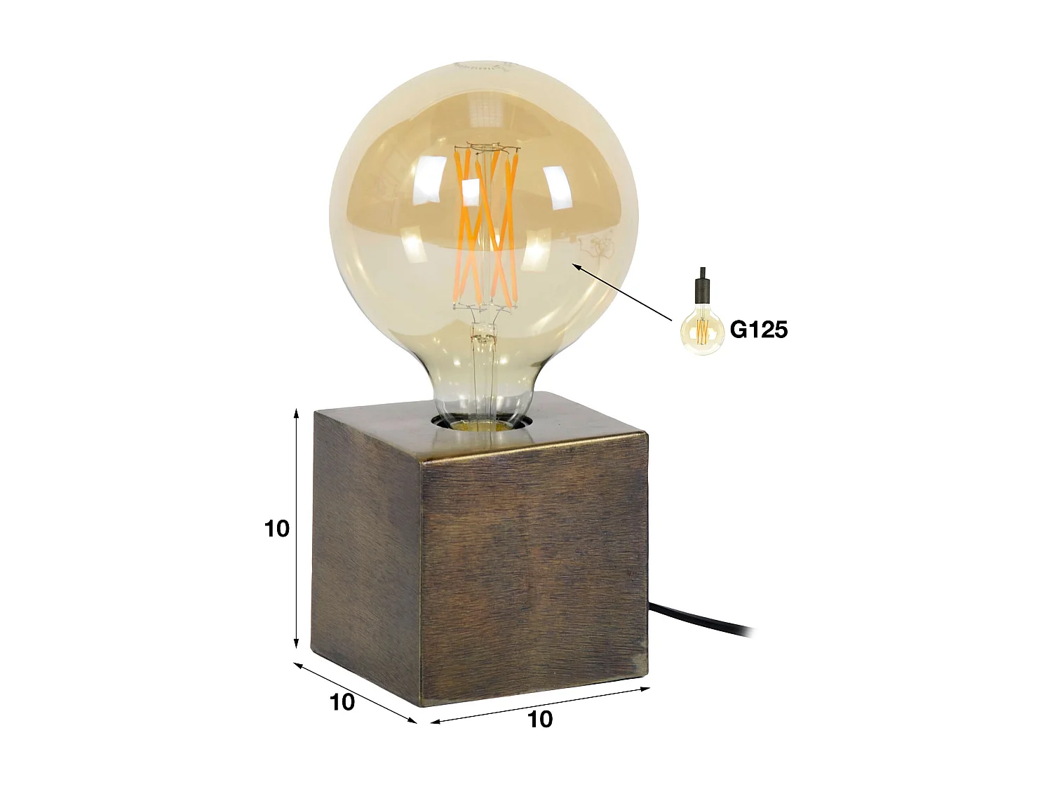 Lampe de table Block - Lampe industrielle