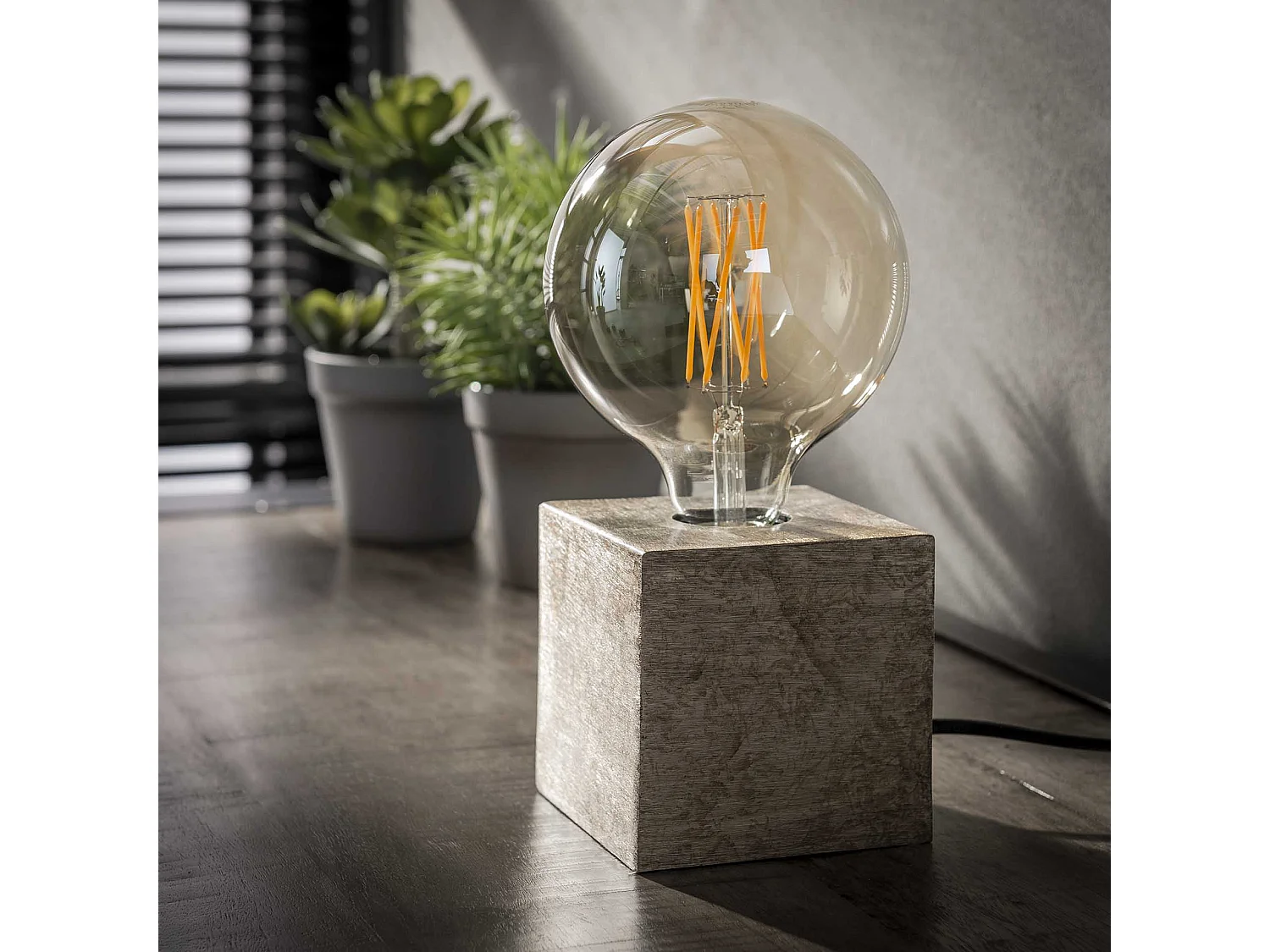 Lampe de table Block - Lampe industrielle