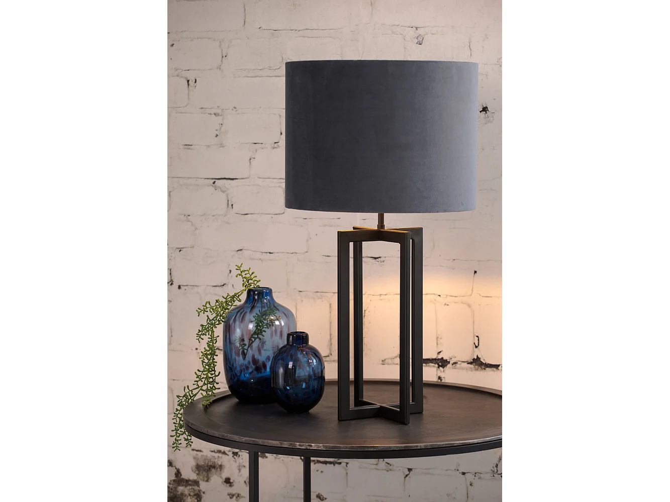 Pied de lampe MACE - Ø21x46cm - Noir