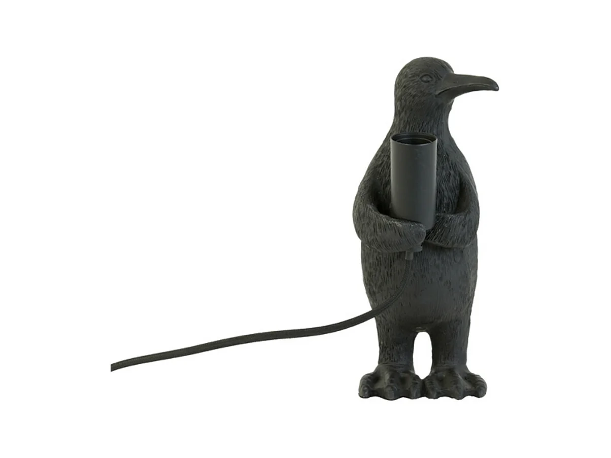 Lampe de table PENGUIN - Ø12x24cm - Noir
