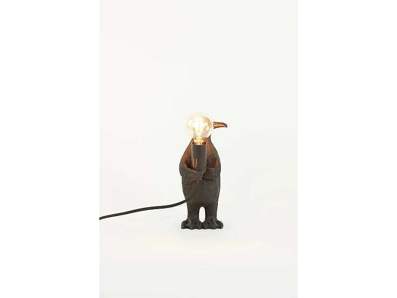 Lampe de table PENGUIN - Ø12x24cm - Noir