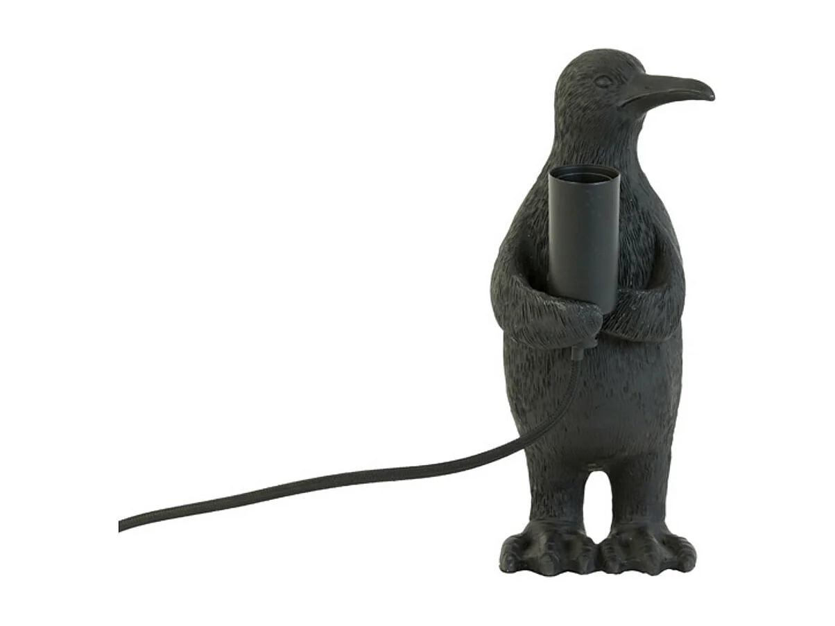 Lampe de table PENGUIN - Ø12x24cm - Noir