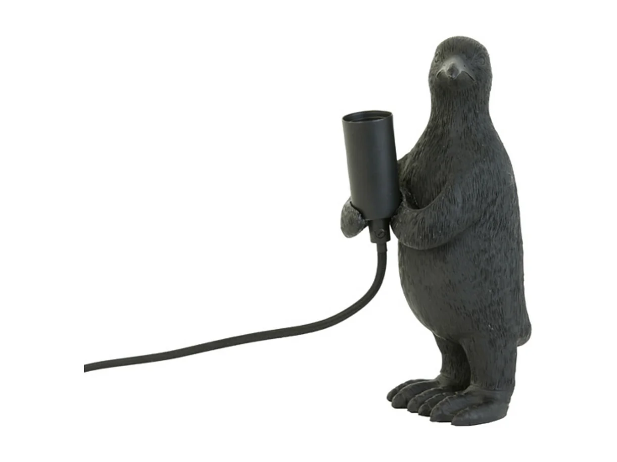 Lampe de table PENGUIN - Ø12x24cm - Noir