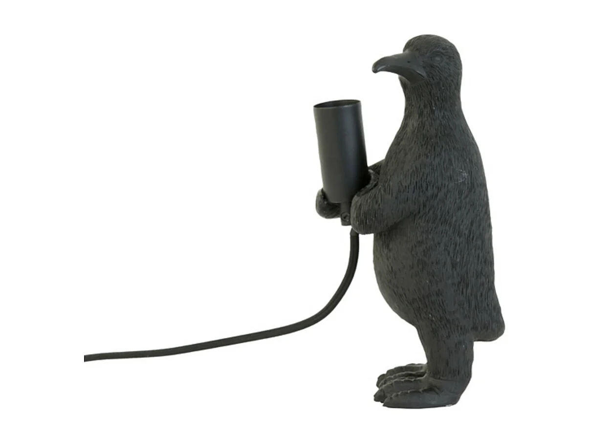 Lampe de table PENGUIN - Ø12x24cm - Noir