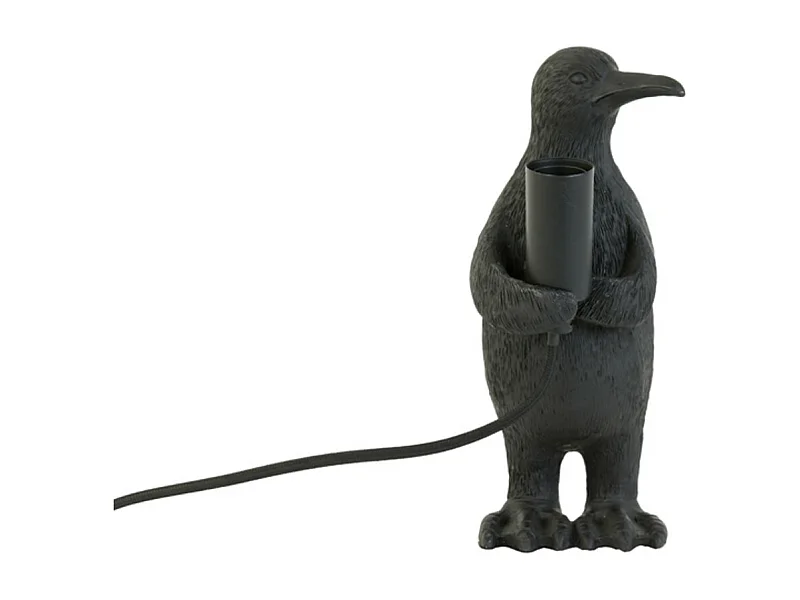 Tafellamp PENGUIN - Ø12x24cm - Zwart